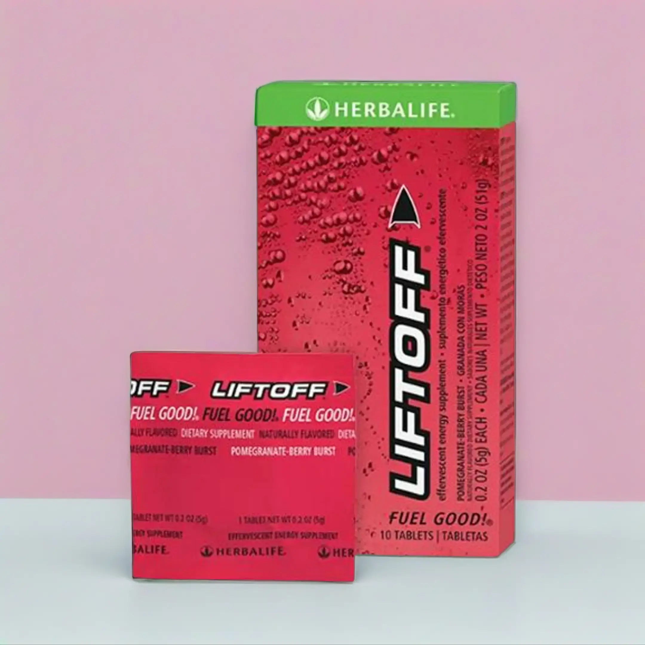 Herbalife Liftoff Pomegranate Berry Burst  / 10 Tablets Fruitful Fruit Blend