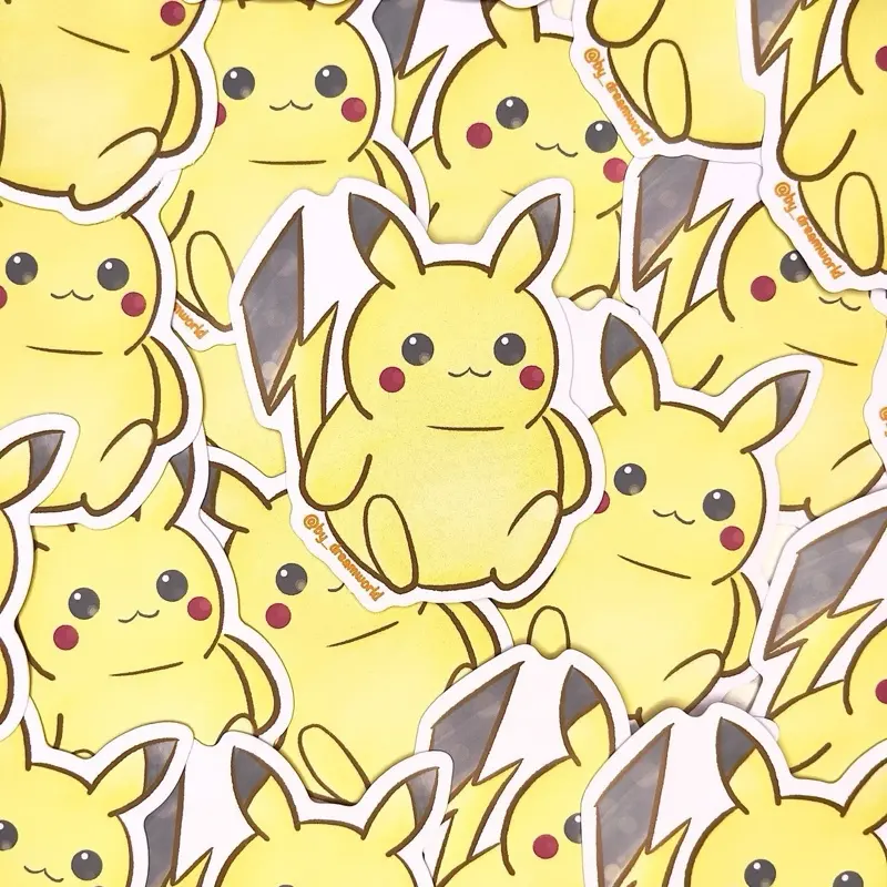 Pikachu Matte Sticker