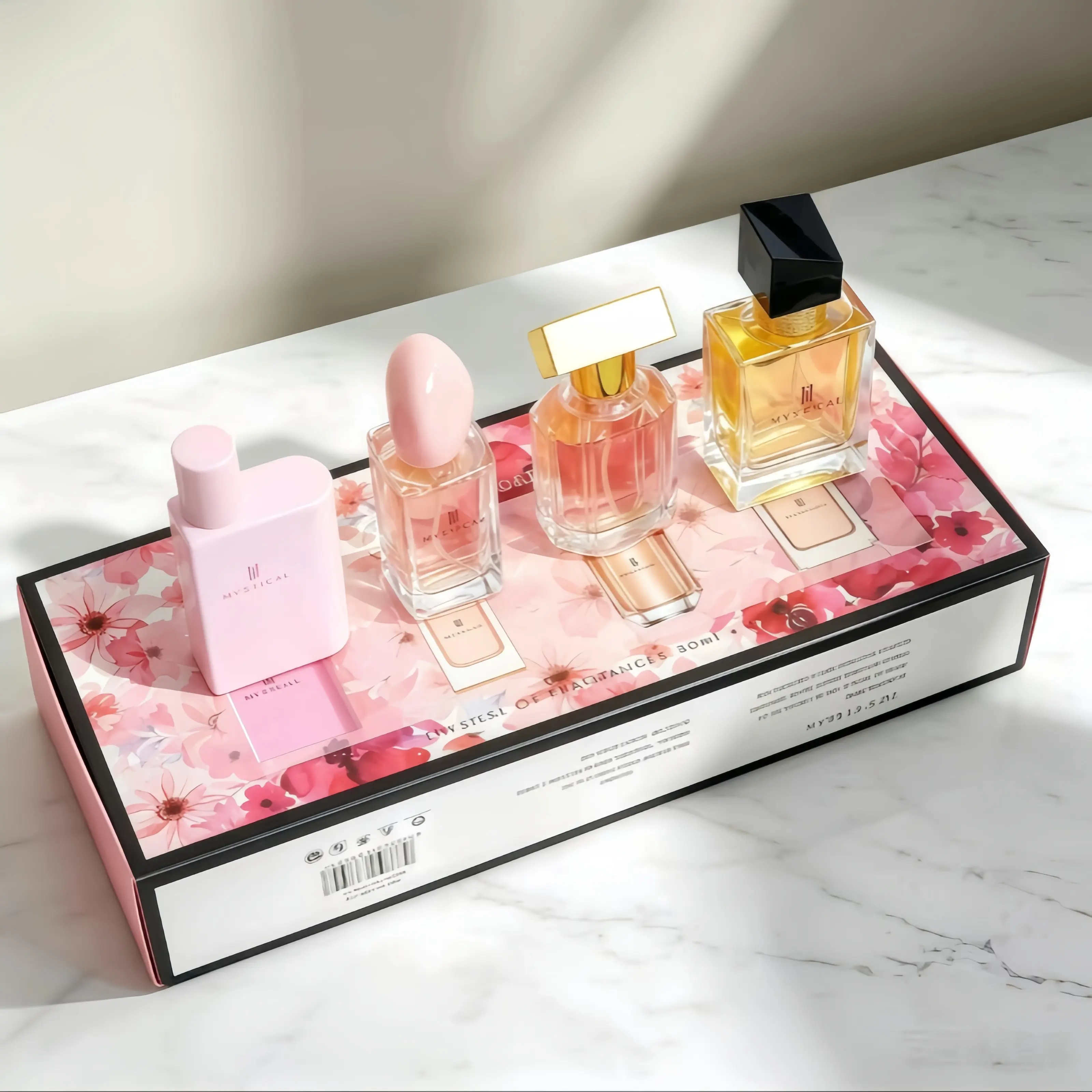 Mystical 4-In-1 Eau de Parfum Gift Set for Women (30ml×4) | Premium EDP, Long Lasting Floral, Fruity, Vanilla & Citrus Scents, Elegant Portable Travel-Size Bottles, Fragrance for Daily Wear, Perfect Birthday & Holiday Gift for Her，set portable travel size