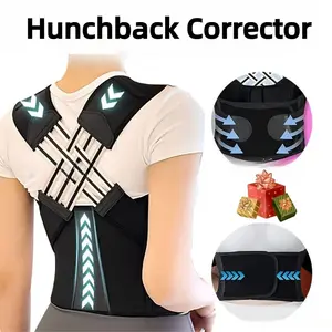 Hunchback Correction Belt for Men & Women – Open Shoulder Straight Back Posture Corrector, Adjustable Back Brace for Spine Alignment, Invisible Beauty Artifact for Daily Wear