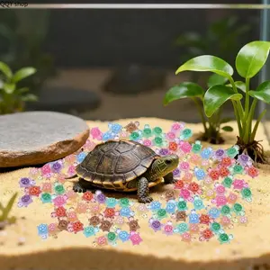 300 Count Glow in The Dark Mini Turtle Figures, Luminous Sea Turtle Miniatures, Cute Tiny Ornaments, Fairy Garden Landscaping Decor, Dollhouse Accessories, DIY Craft Supplies, Night Glow Micro Landscape Decoration