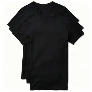 100% pure cotton White and Black Tees Crewneck (3 Pack) loose fit trendy