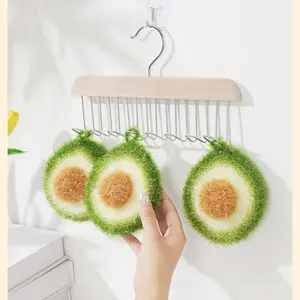 [3-Pack] Kitchen Cleaning Cloth, Imitation Avocado Cleaning Cloth, Soft Thickened Cleaning Cloth, Sponge Absorbent Dish Towel, Non-Shedding Quality Item