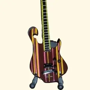 Miniature PRIMUS Bass Guitar with Free Display Stand Collectible GIFT