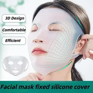 Reusable Silicone Mask Holder, Anti-Drop Design, Facemask Support Tool, PVC Material, Ideal for Facial Treatment
