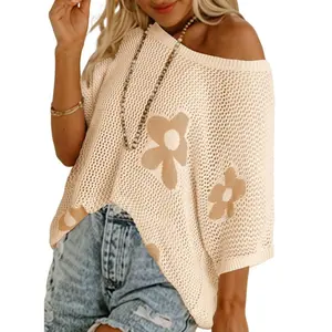 Dokotoo Womens Floral Fashion Summer Tops 2026 Short Sleeve Crochet Sweaters Swimsuit Cover Ups Lightweight Knit Pullover Dokotoo Womens Floral Fashion Summer Tops 2026 Short Sleeve Crochet Sweaters Swimsuit Cover Ups Lightweight Knit Pullover