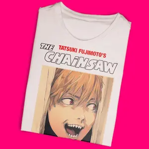 Anime Japanese Vintage Graphic Tee, DENJI The Chainsawman Tee, Chainsaw Man Shirt, Manga Anime Shirt, Unisex T-Shirt, Anime Clothing, Giff for Men, Gift For Women Top Menswear Womenswear Streetwear
