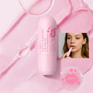 Sakura Lip Balm, Moisturizing Lip Balm, Hydrating Lip Stick, Plumping Lipstick, Suitable for All Occasions Lip Makeup, Girls and Women Makeup Accessories, Skincare