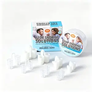 Anti Snoring Devices, 8 Pairs Nasal Dilators for Sleeping, [2 Types & 4 Sizes] Stop Snoring Solution, Reusable Silicone Nose Vents for Better Breathing & Snore Relief, Includes Travel Case