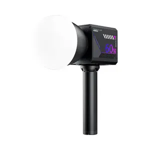 RGB Video Light Portable LED Photography Studio Light with 10000mAh Rechargeable Battery for Vlog Streaming LIVE Photo Fill Lamp 60W
