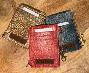 Summer Grove Embossed Leather Credit Card Holder Variant Collection