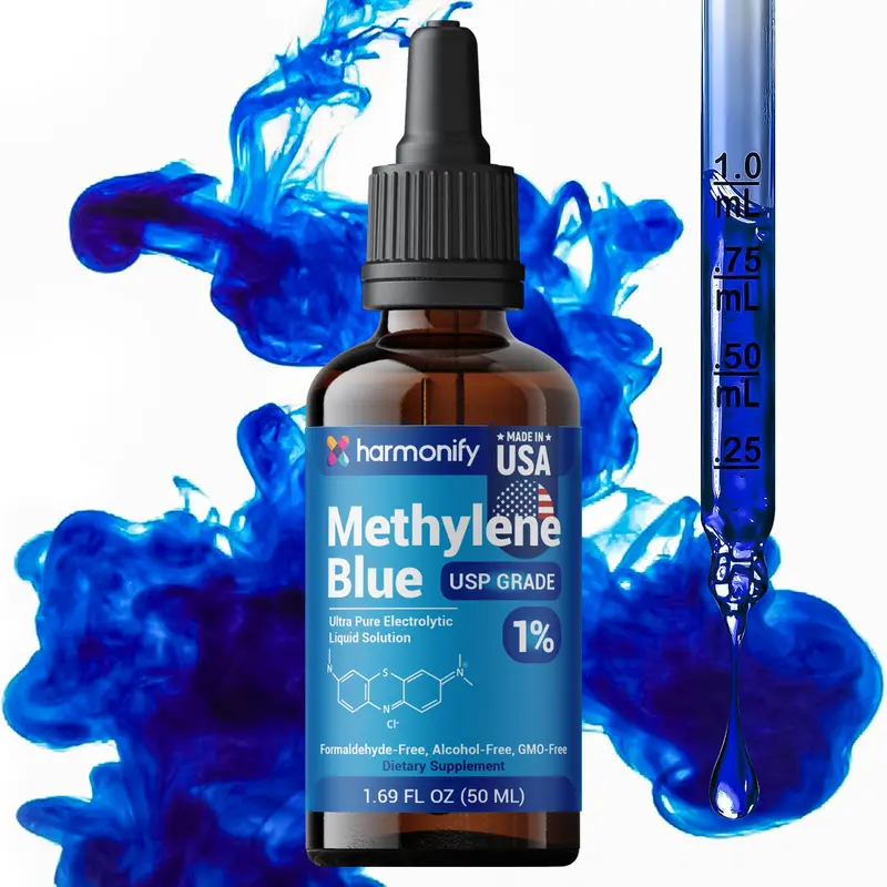 HARMONIFY Methylene Blue 50 ML (1.69 FL OZ) USP Grade 1% Solution