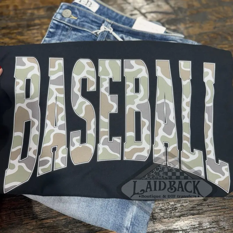 Camo BASEBALL tshirt sweatshirt Camo BASEBALL tshirt sweatshirt