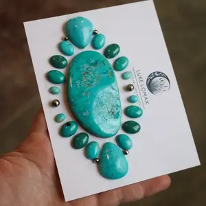 Kingman Turquoise Cluster Deposit // Custom Build + Made to Order