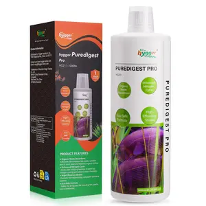 hygger Aquarium Water Bio-Clarifier, Reducing Fish Waste and Cleaning Organic Sludge, Natural Fish Tank Aquarium Leave-in Waste Management Solution for Freshwater and Saltwater Tanks,300ML&500ML&1000ML