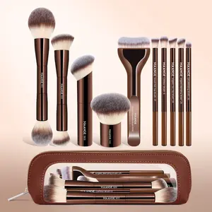 Maange 11-Piece Makeup Brush Set with 10 Brushes & Cosmetic Bag, Foundation Brush, Blush Brush, Powder Brush, Contour Brush, Concealer Brush, Eyeshadow Brush, Makeup Blending Brush