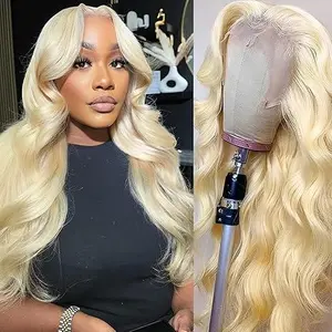 [Black Friday Sale] Hot Star 613 Blonde Body Wave 13X6 HD Transparent Lace Frontal Human Hair Wigs 180% Density Brazilian Hiar Straight 13X4 Lace Front Human Hair Wigs Tiktokshopblackfriday