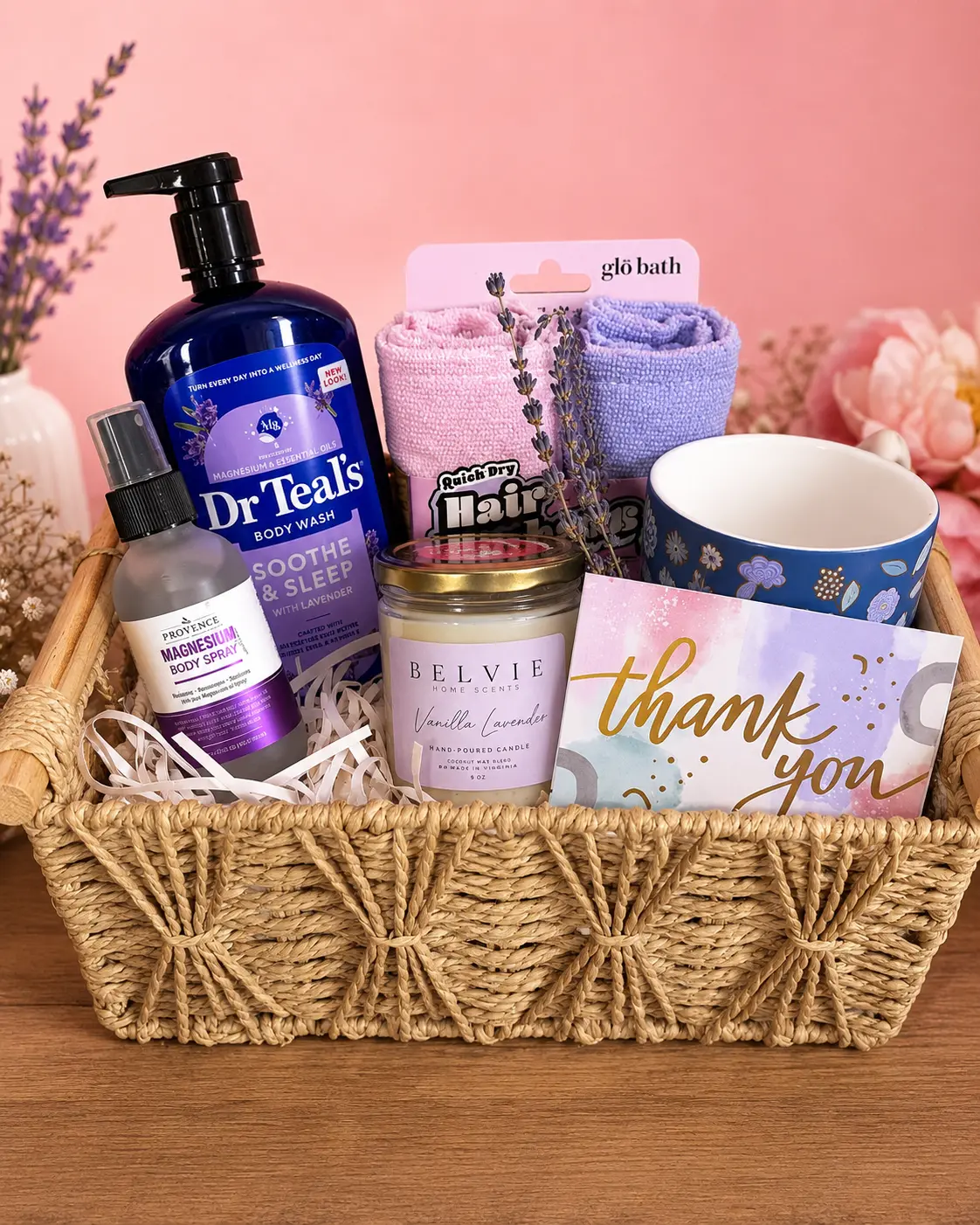 Thank You Gift Basket | Self-Care & Relaxation Gift Set | Thoughtful Gift for Her