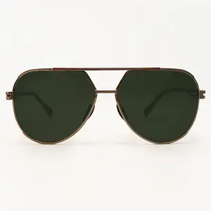 Untangled x Emily - Tangle Free - Olive Aviator Sunglasses