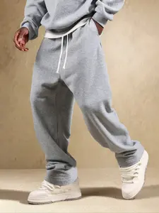 Men's & Women's Wide Leg Pants Casual Outdoor Joggers, Fitted Long Trousers for Spring Fall Summer, Elastic Lightweight Fabric, Wide Leg Sweatpants