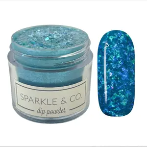 Sparkle & Co. Dip Powders – Secret Menu: London Blue Dreams mini Dipping Powder - 1 Jar Lasts 5-7 Manis