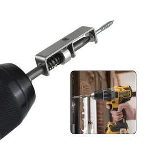 Heavy-Duty Spring Screw Holder for Electricians and Mechanics, One-Handed Operation Hexagon Design, Compatible with Drills, Ideal for DIY Projects