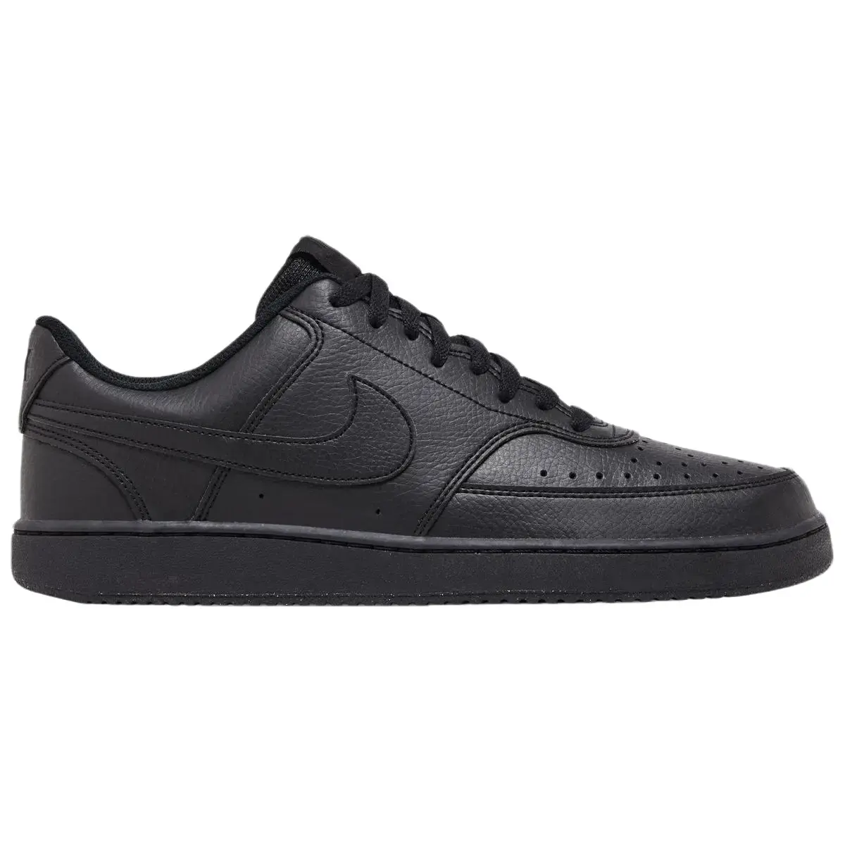 Nike Court Vision Low Next Nature Triple Black Men's Fashion Shoes New