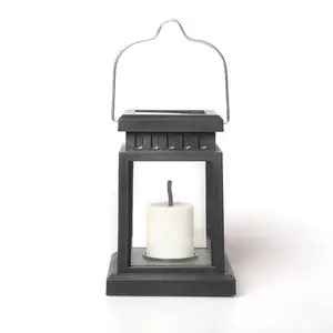 1pc Solar Palace Candle Lantern Lamp Waterproof Outdoor Lights For Courtyard Garden Villa Terrace Courtyard Lawn Landscape Decoration