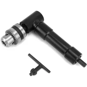 90 Degree Right Angle Drill Attachment Adapter with 8mm Hex Compatibility for Power and Hand Drills