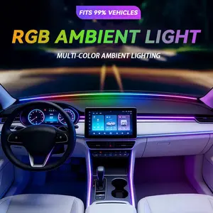 [Best Value] Car Interior LED Lights - App-Controlled, USB-Powered, Color-Changing Automotive Decorative Lights, Ideal Gift for Men and Women Led Dashboard