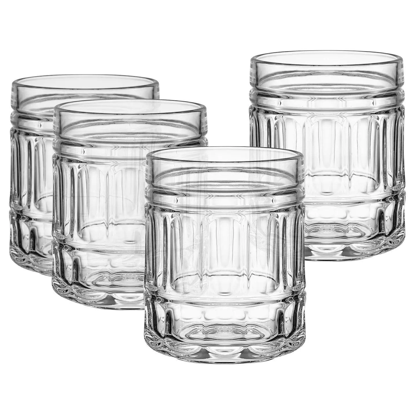 Mikasa Lawrence Set of 4 Double Old Fashioned Glass