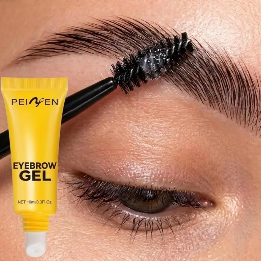 Transparent waterproof eyebrow styling gel with brush - long-lasting hold, suitable for all eyebrow types, clear brow shape, lightweight formula, a daily makeup essential, Cosmetic, Brow Enhancer