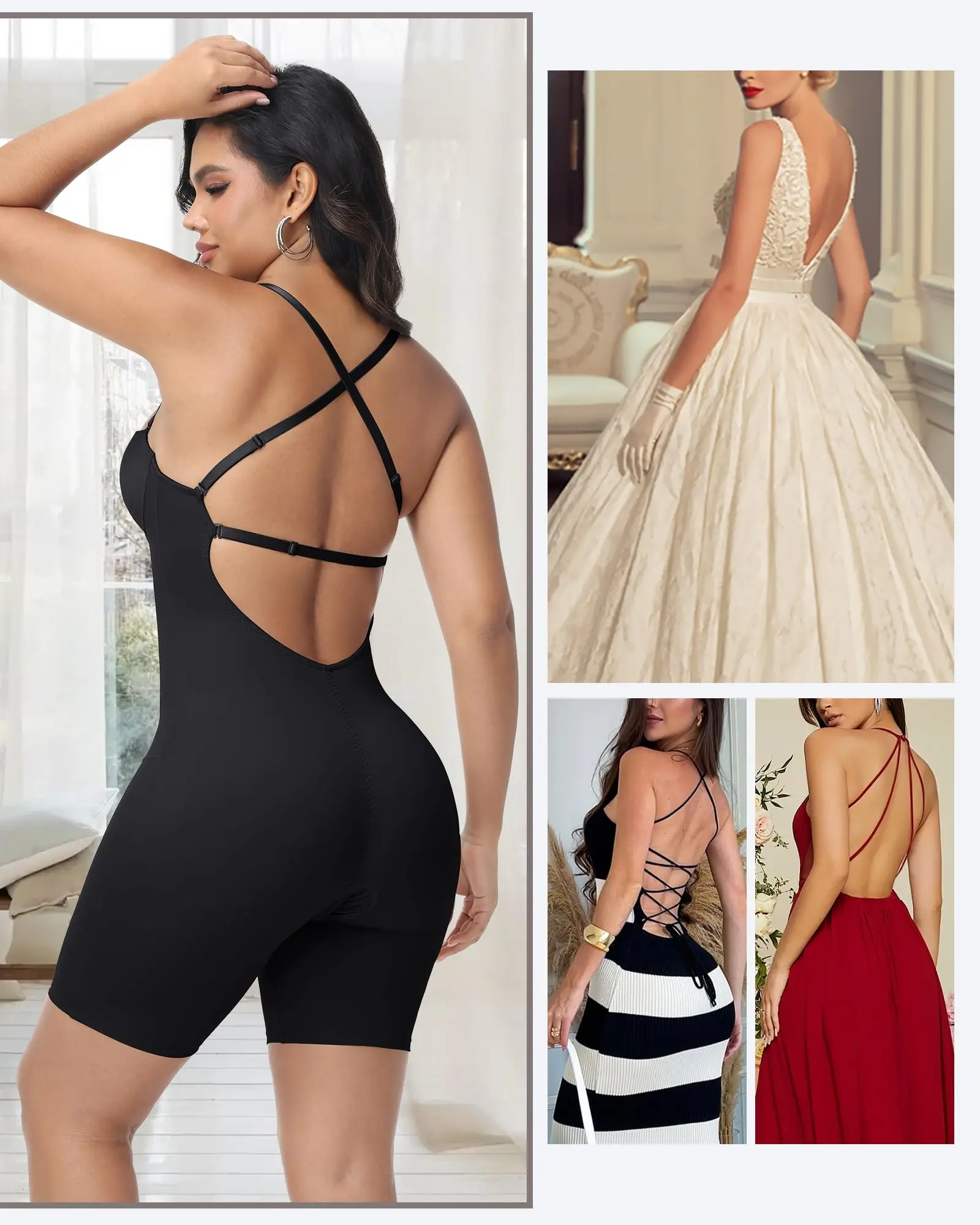 SHAPSHE Lady's Strapless Seamless Backless Deep U Plunge Bodysuit - Chic Minimalist Faja Body Shaper with Tummy Control, Built-in Bra for Low Cut Dresses,summervibes Corset Shapewear Romper Elegant Basic outdoorfun - TikTok SHAPSHE Lady's Strapless Seamless Backless Deep U Plunge Bodysuit - Chic Minimalist Faja Body Shaper with Tummy Control, Built-in Bra for Low Cut Dresses,summervibes Corset Shapewear Romper Elegant Basic outdoorfun - TikTok