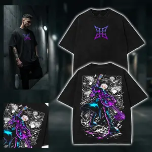 Roxas Kingdom Hearts double side Graphic T-Shirt Hoodies video game series Washed custom Tank Top Unisex Cotton Top sweatshirt Menswear Crewneck tee