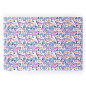 Deny Designs Welcome Mat - Periwinkle Garden byAlison Janssen