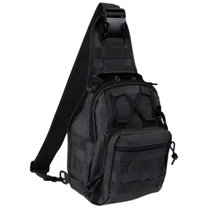 2026 New Waterproof Nylon Tactical Sling Backpack - Crossbody Military Gym Bag with Versatile Storage, Molle Design for Everyday Carry,Father's Day Gift Ideas Travel Chest Bag Lightweight Work Bag
