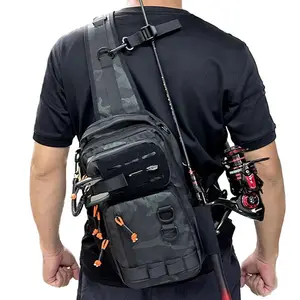 Outdoor Tactical Chest Bag, Tactical Crossbody Bag, Multifunctional Durable Large Capacity Sports Backpack, Shoulder Bag for Hiking Cycling, Sports & Outdoor Accessories