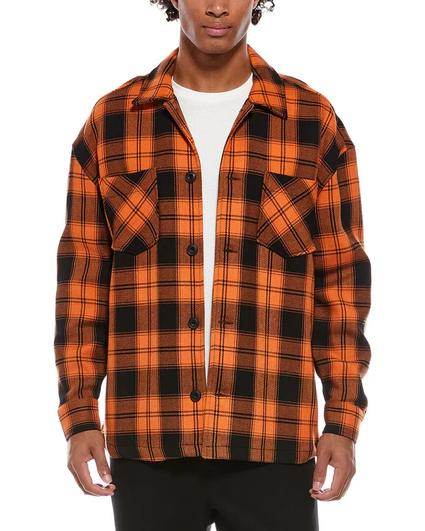 Reiss Endurance Embroidered Wool-Blend Shirt