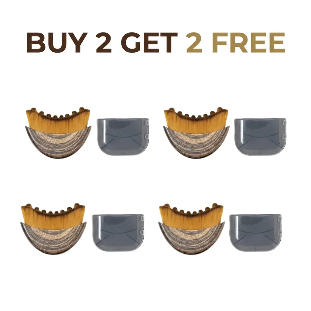 【Buy 2 Get 2 Free】 Facial Lymphatic Contour Brush - Beauty Products, Lymphatic Drainage Tool for Jawline Sculpting, Chin Firming, Dry Brushing, Fatigue Relief, Ergonomic Skin-Fit Design (Single Item)