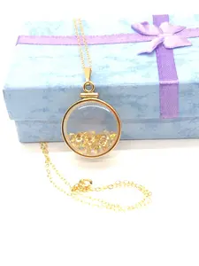 Handmade Citrine Shaker Locket 14k GF with beautiful November Birthstone 2 CTW