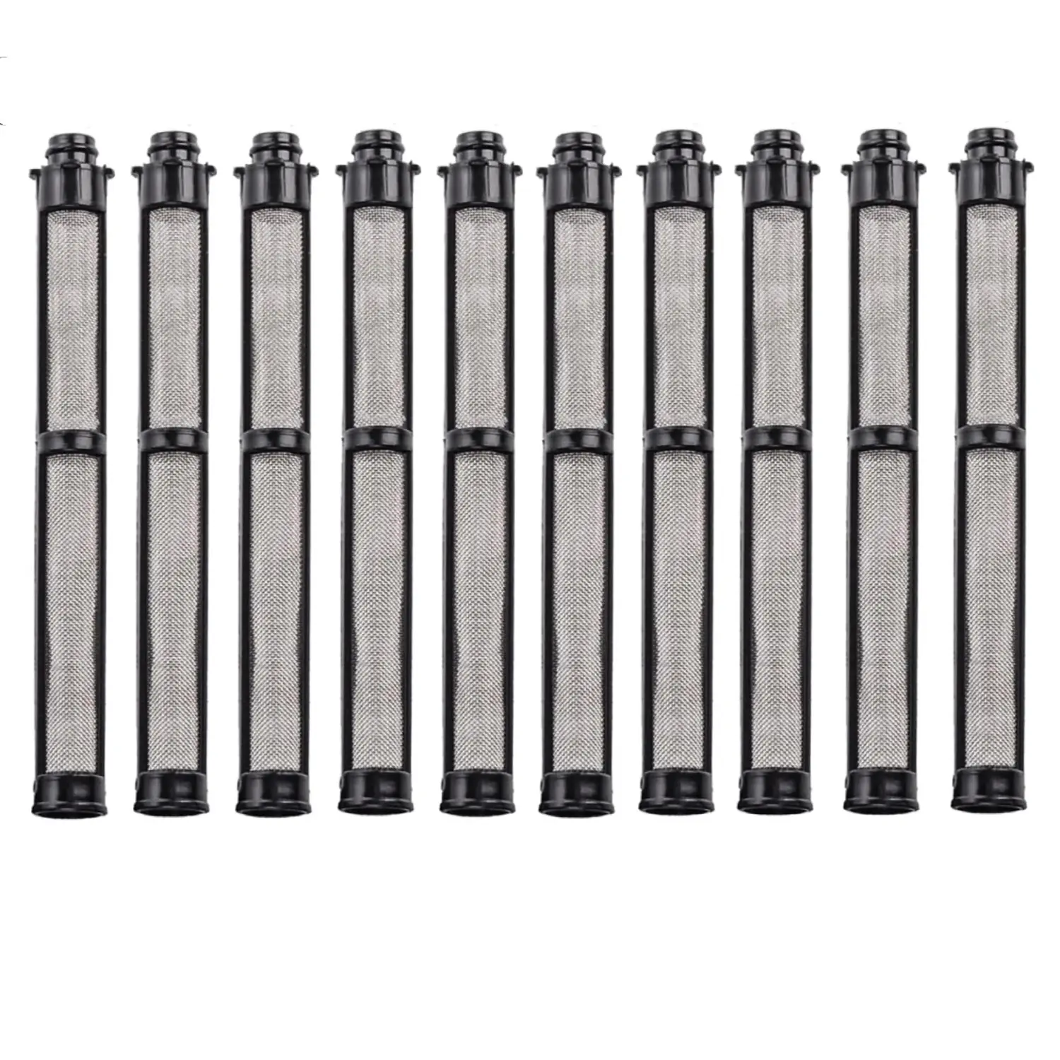 10-Pack 60 Mesh Airless Spray Gun Filters, High Compatibility, Compatible with Contractor PC, Contractor II, FTx, Silver Plus, Flex Plus & More, Durable High-Pressure Replacement Parts Filters