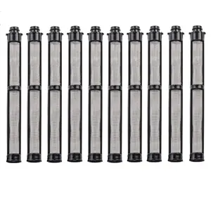 10-Pack  60 Mesh Airless Spray Gun Filters, Compatible with Contractor PC, Contractor II, FTx, Silver Plus, Flex Plus & More, Durable High-Pressure Replacement Filters