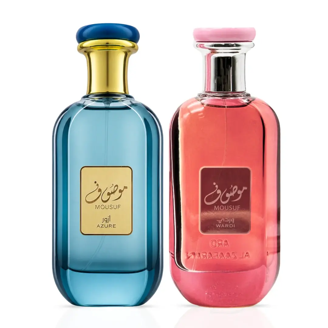 Mousuf Azure & Mousuf Wardi Eau de Parfum Sprays 100ml (3.4 oz) by Ard Al Zaafaran (Bundle)