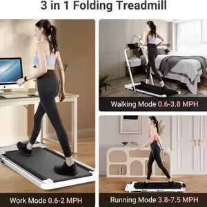 Running 3 in 1 Treadmill - Fitness Equipment for Home Use 10Mph with Walking and Running Modes, Customizable Incline Levels, Versatile Design