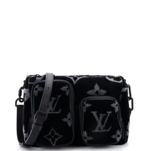 Pre-owned Louis Vuitton Textile Shoulder Bags Speedy Multipocket Bag Monogram Eclipse Tuffetage 25 by Rebag