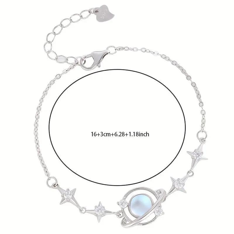KC Elegant Star & Moon Bracelet, Sweet Gift for Daughter, Ideal Present for Niece, Granddaughter, Girls & Teen Girls
