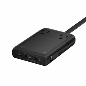 Belkin 2-Outlet Charging Station with USB Ports and USB-C Cable 70W