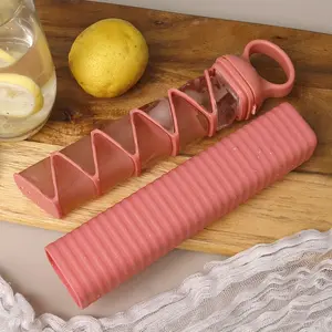 Creative Ice Tray Pull-Out Design, Silicone Home Ice Maker Mold, Portable Self-Freeze Ice Box, Kitchen Ice Cube Mould