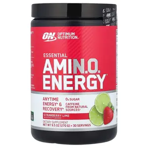 Optimum Nutrition Essential Amin.O. Energy®, Strawberry Lime, 9.5 oz (270 g)