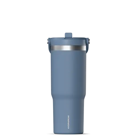 Hydrapeak Nomad 32oz Tumbler with Handle & Flip Straw, Leakproof Water Bottle, Fits In Cup Holder, Bottles Keep Cold For 24 Hours, Rubber Base, Portable Drinkware Gift for Women & Men Drinkware Flasks